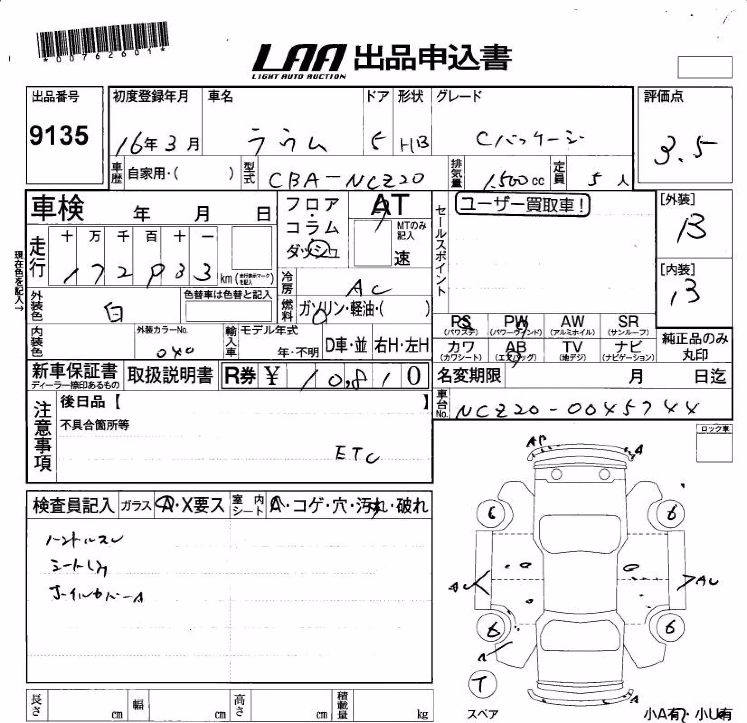 TOYOTA RAUM