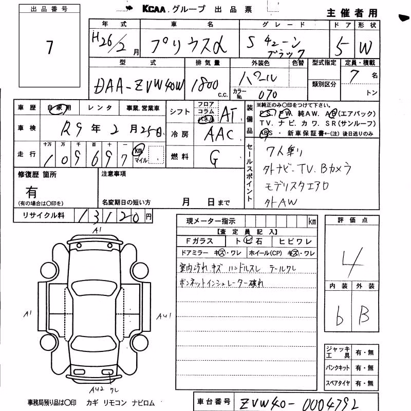 TOYOTA PRIUS ALPHA