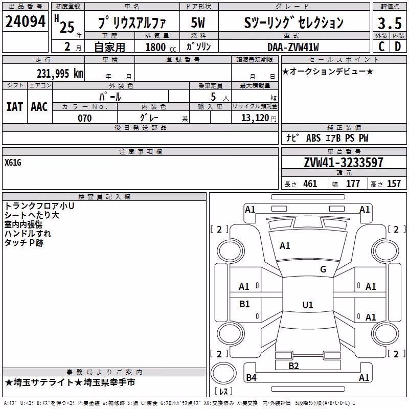 TOYOTA PRIUS ALPHA