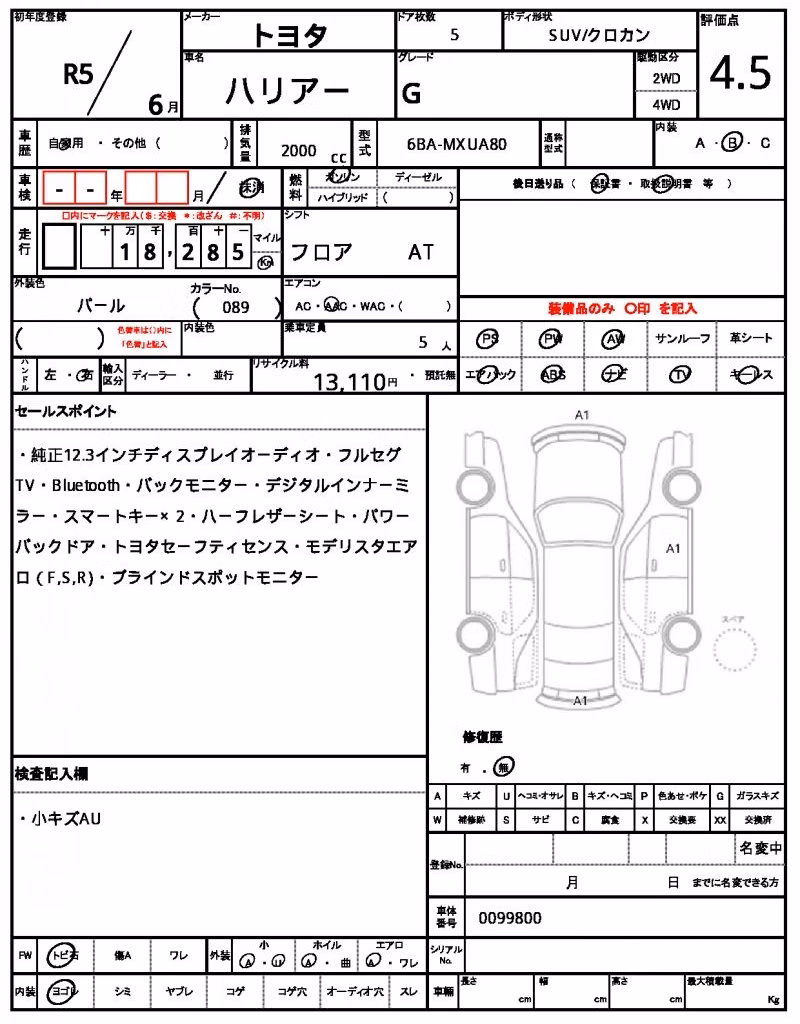 TOYOTA HARRIER