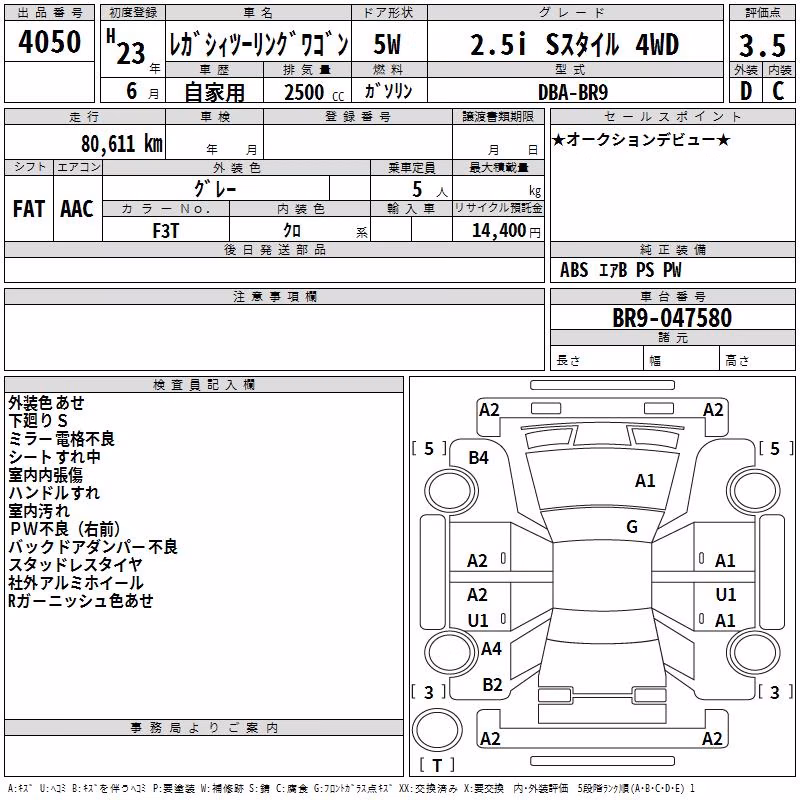 SUBARU LEGACY