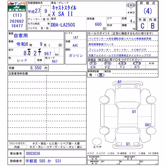 DAIHATSU CAST