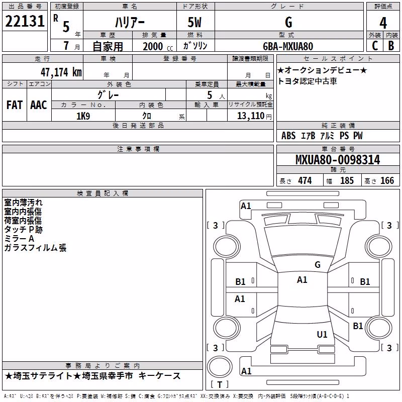 TOYOTA HARRIER