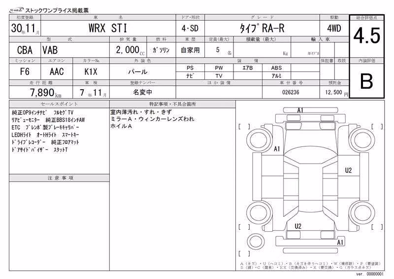 SUBARU IMPREZA WRX STI
