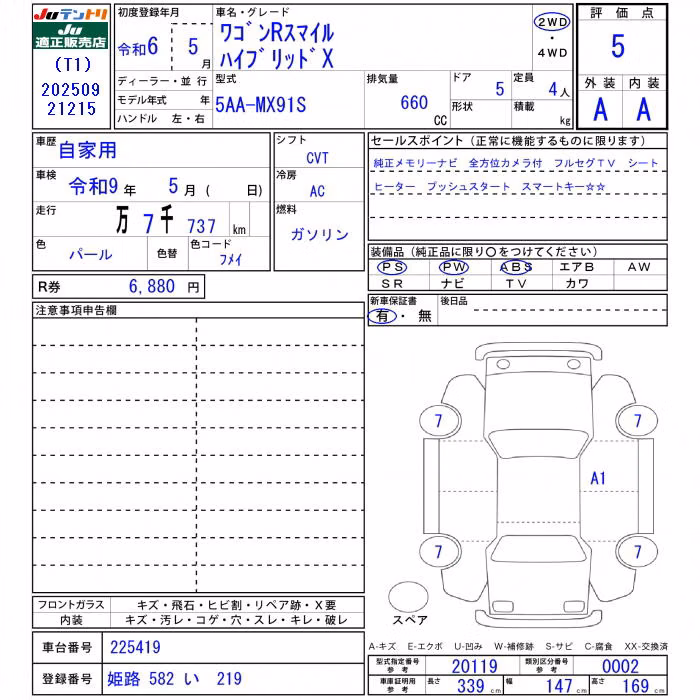 SUZUKI WAGON R SMILE