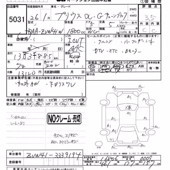 TOYOTA PRIUS ALPHA