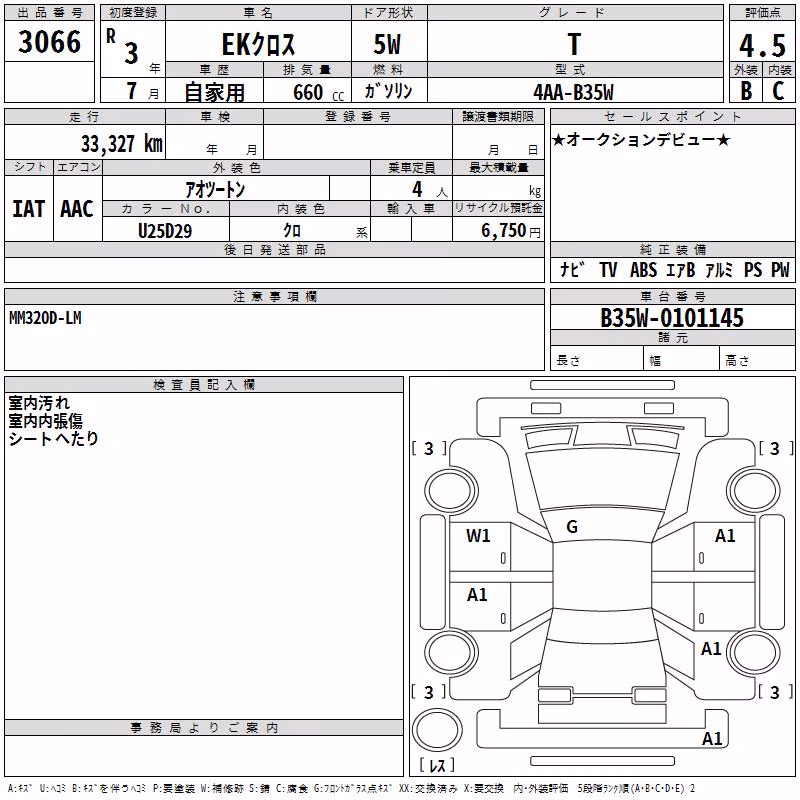 MITSUBISHI EK X