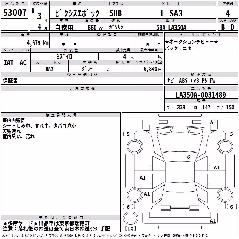 TOYOTA PIXIS EPOCH