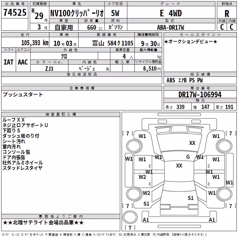 NISSAN NV100 CLIPPER