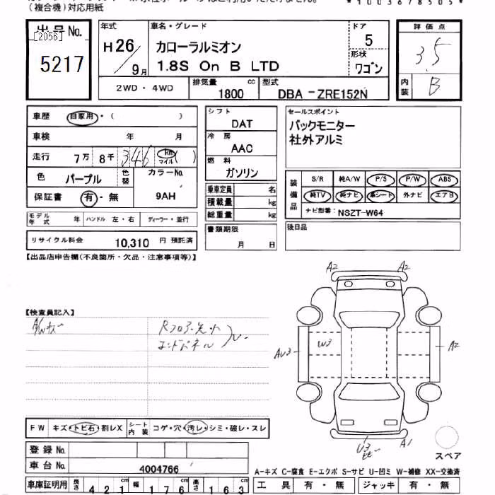 TOYOTA COROLLA RUMION