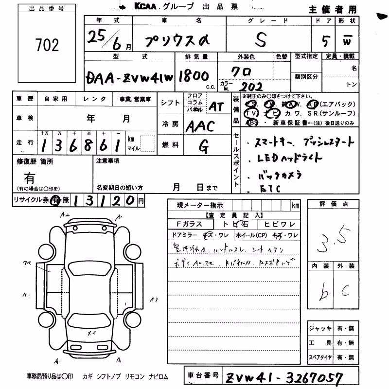 TOYOTA PRIUS ALPHA