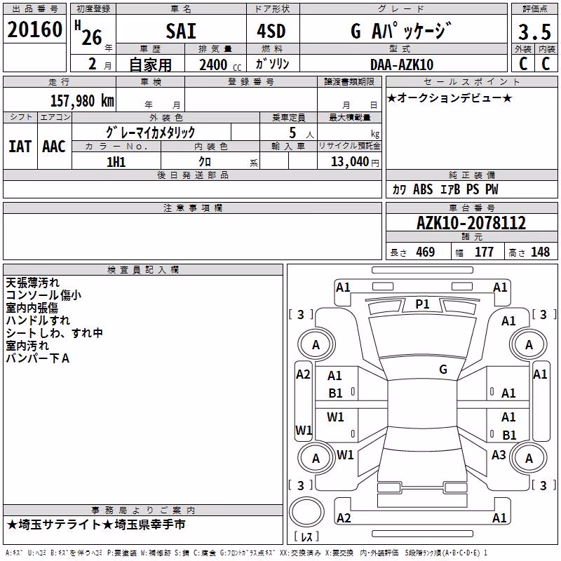 TOYOTA SAI