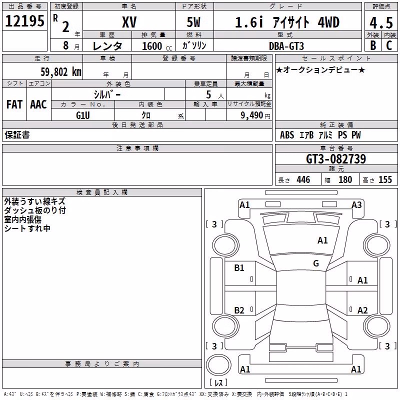 SUBARU XV