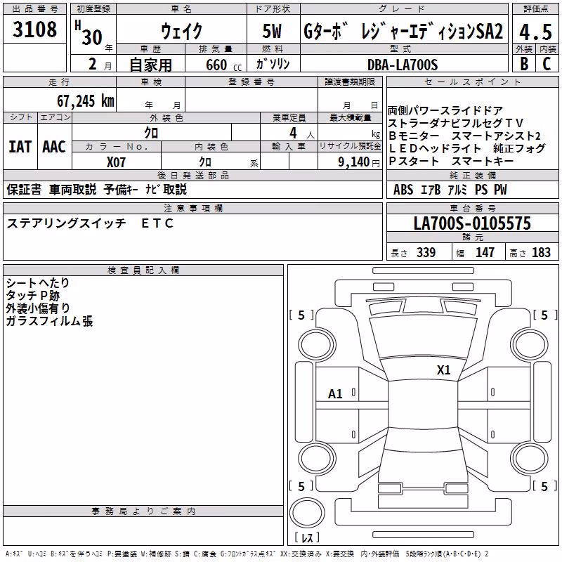 DAIHATSU WAKE
