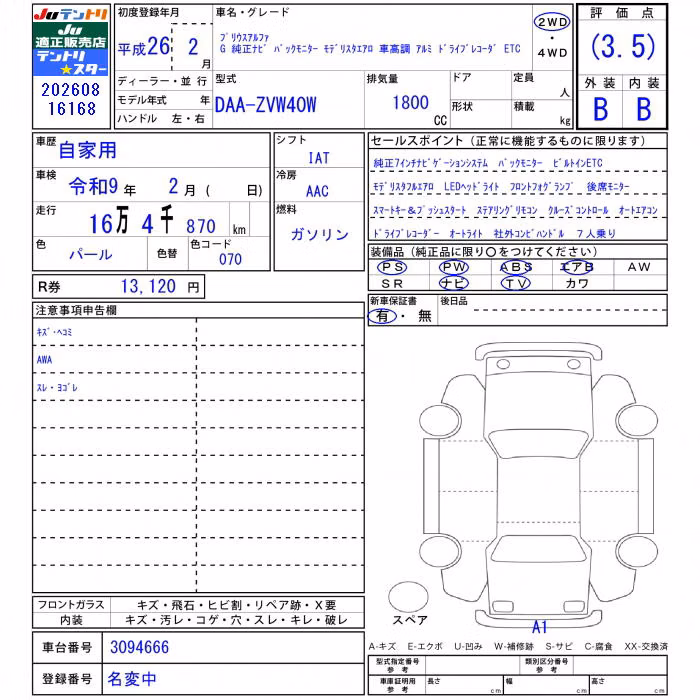 TOYOTA PRIUS ALPHA