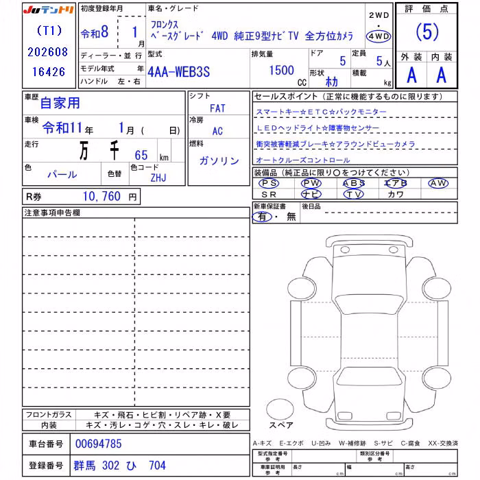 SUZUKI FRONX