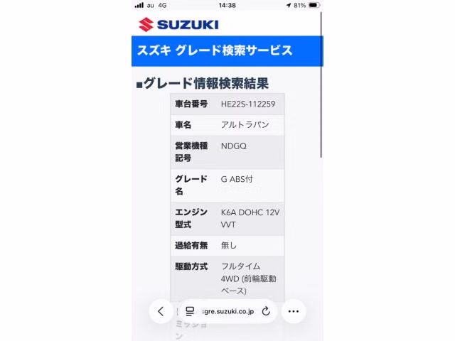 SUZUKI ALTO LAPIN