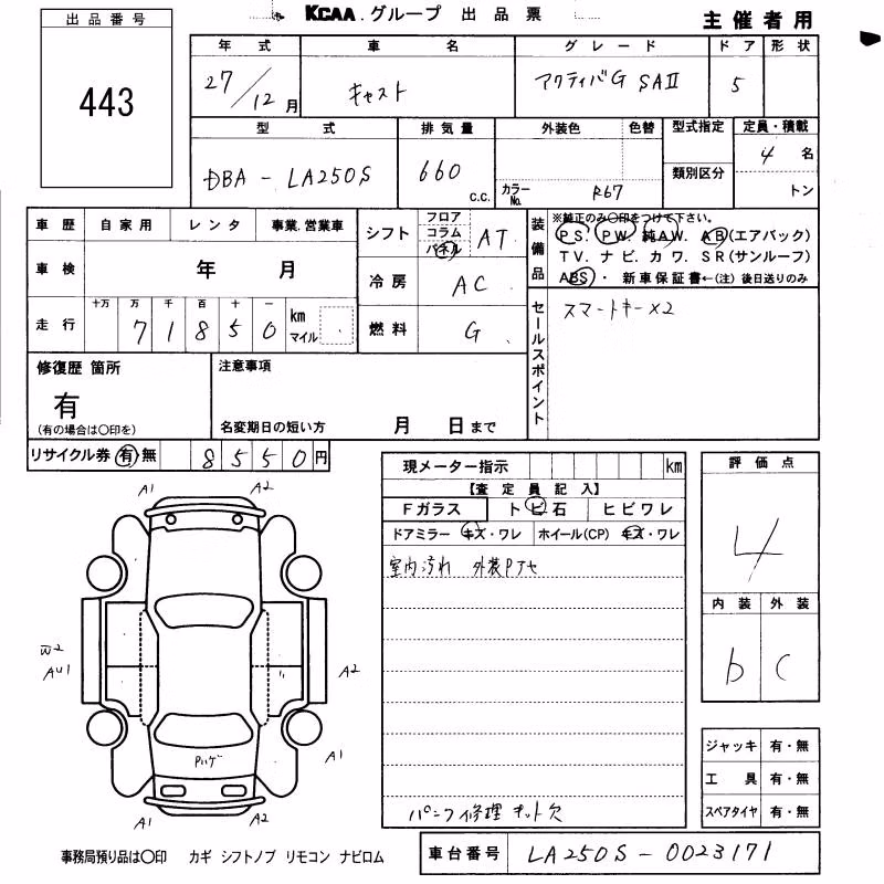 DAIHATSU CAST