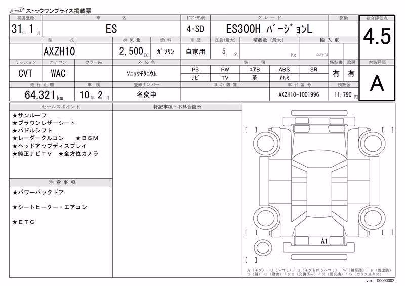 LEXUS ES300H