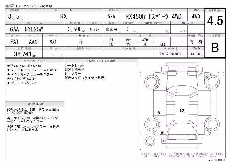 LEXUS RX450H