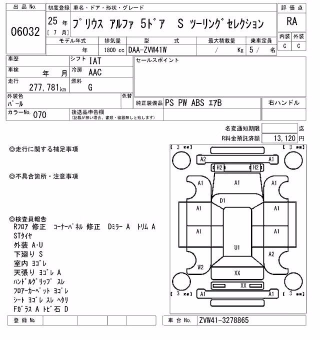 TOYOTA PRIUS ALPHA