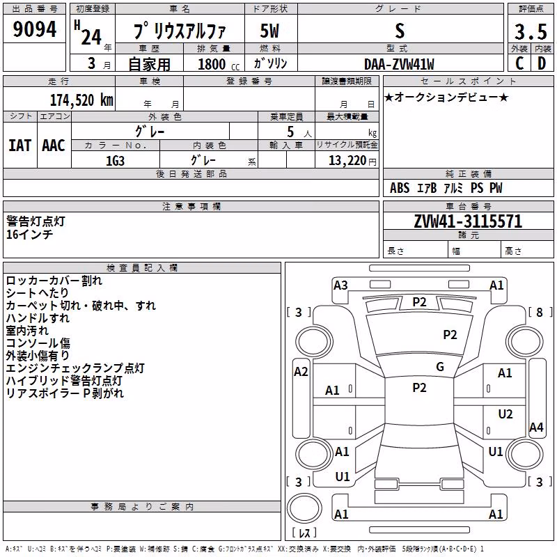 TOYOTA PRIUS ALPHA