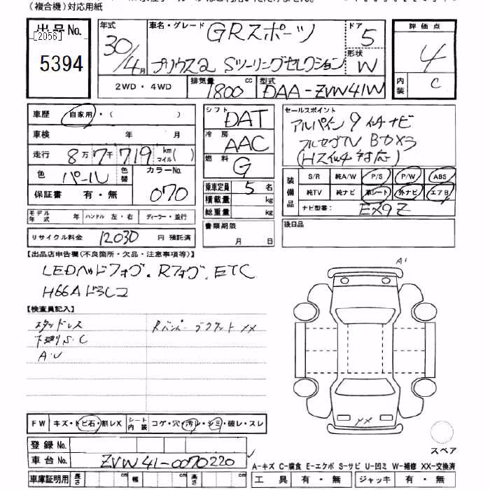 TOYOTA PRIUS ALPHA