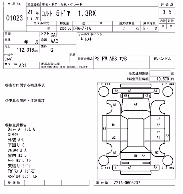 MITSUBISHI COLT