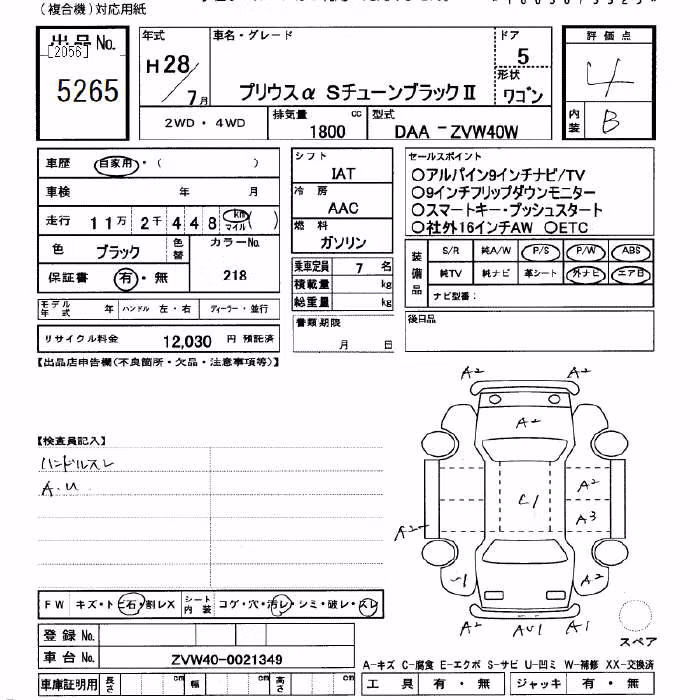 TOYOTA PRIUS ALPHA