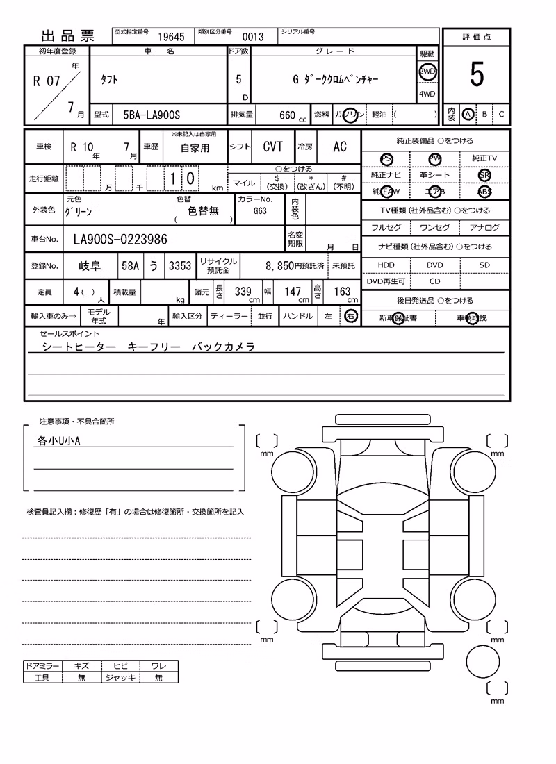 DAIHATSU TAFT