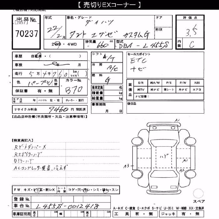 DAIHATSU TANTO EXE