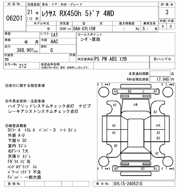 LEXUS RX450H