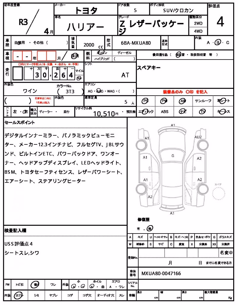 TOYOTA HARRIER