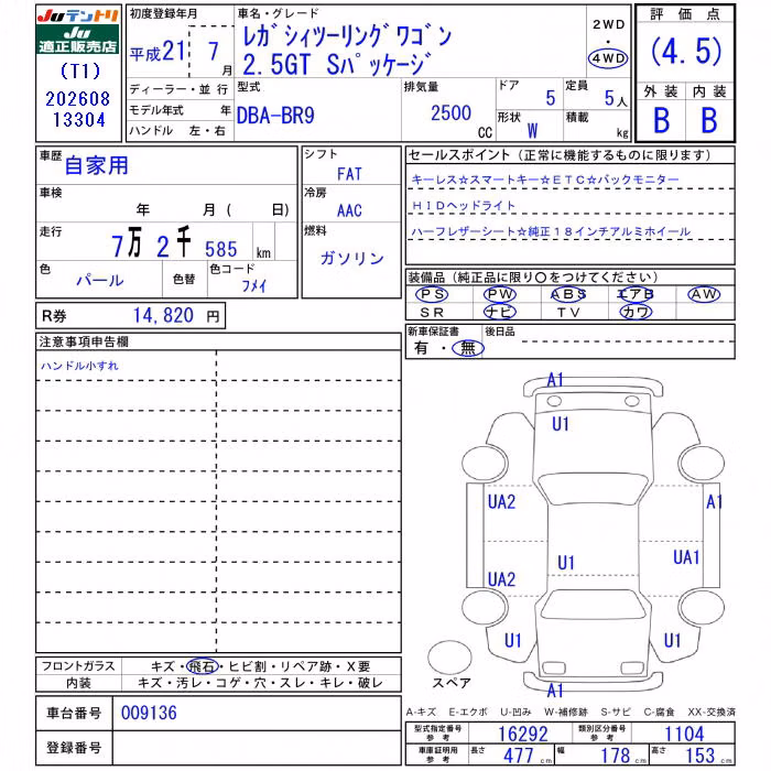 SUBARU LEGACY