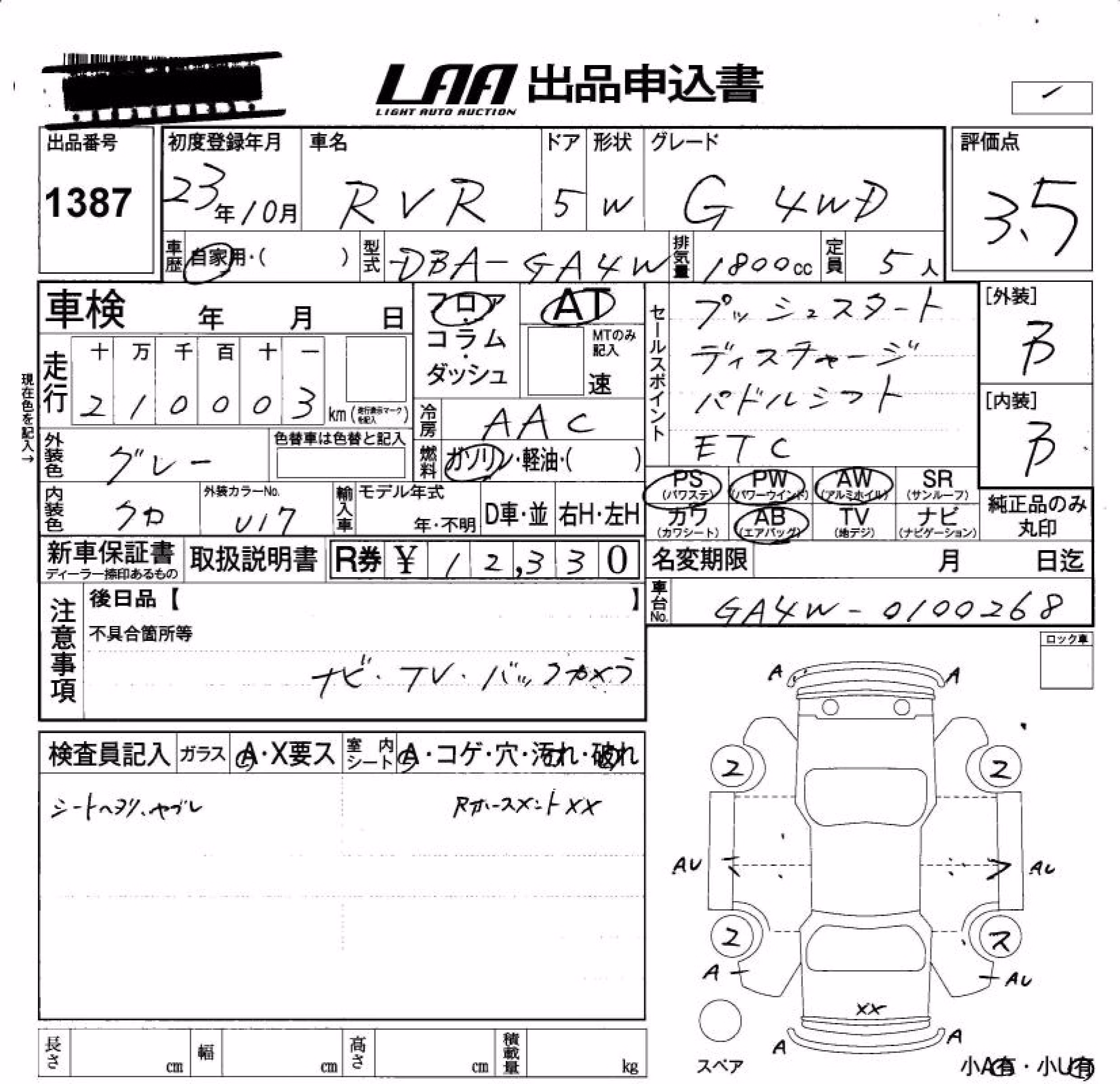 MITSUBISHI RVR