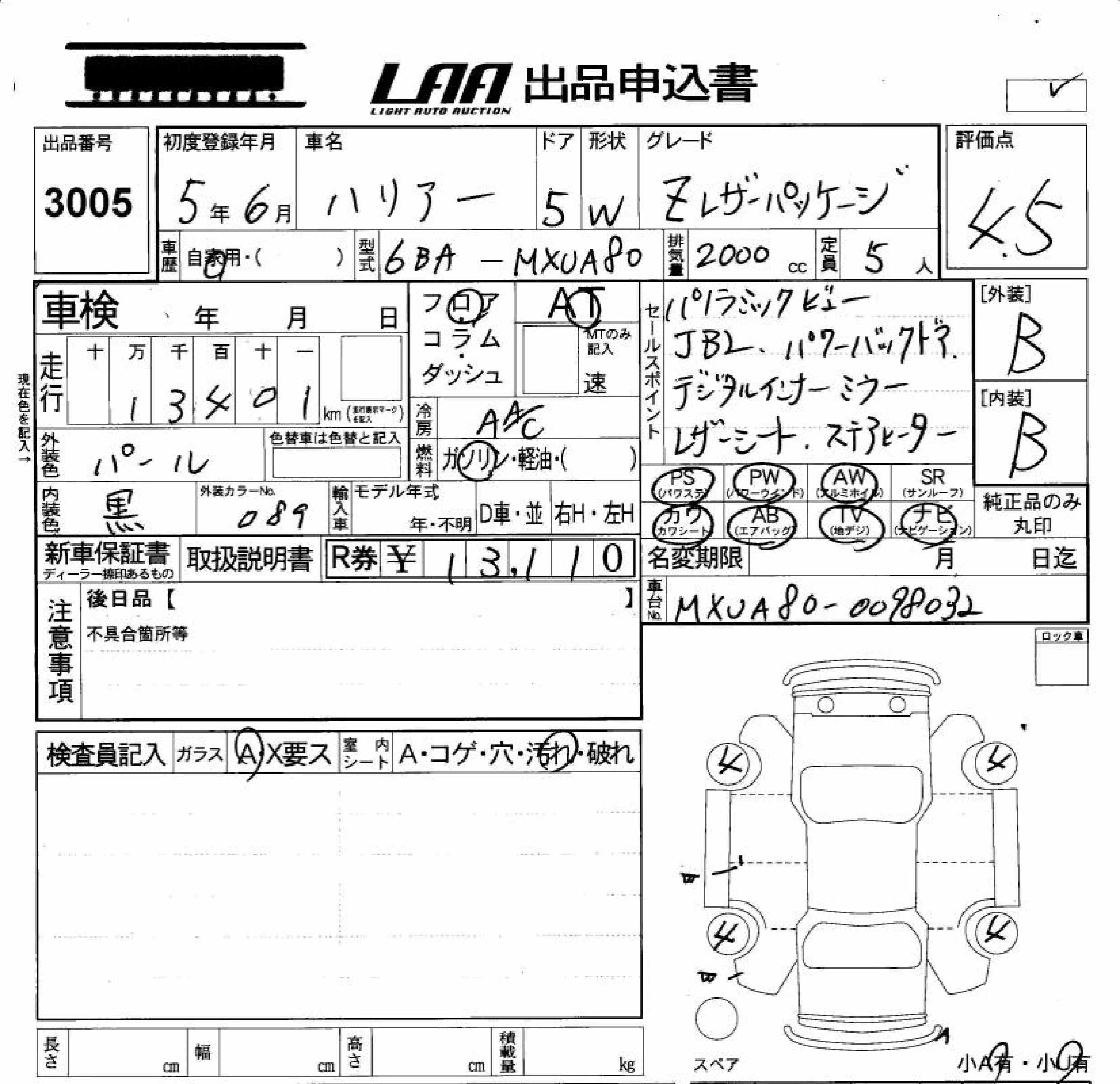 TOYOTA HARRIER