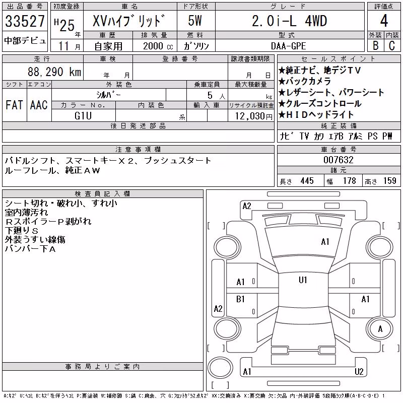 SUBARU XV
