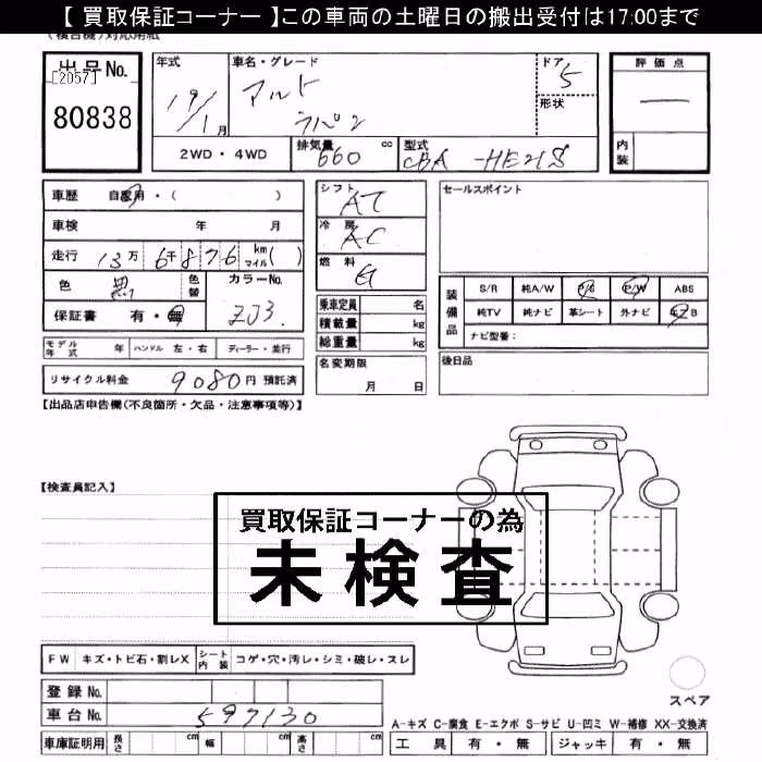 SUZUKI ALTO LAPIN
