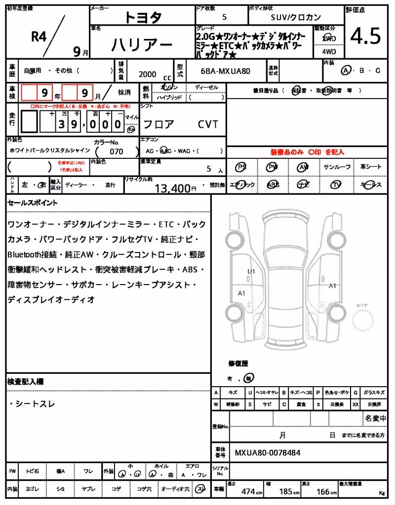 TOYOTA HARRIER