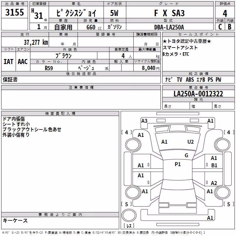 TOYOTA PIXIS JOY