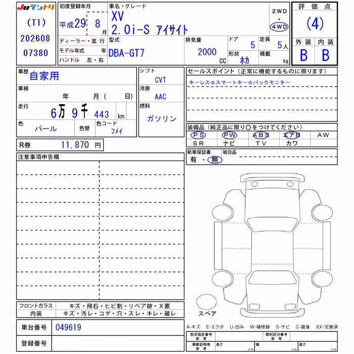 SUBARU XV