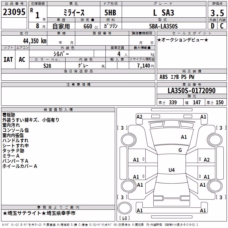 DAIHATSU MIRA E:S