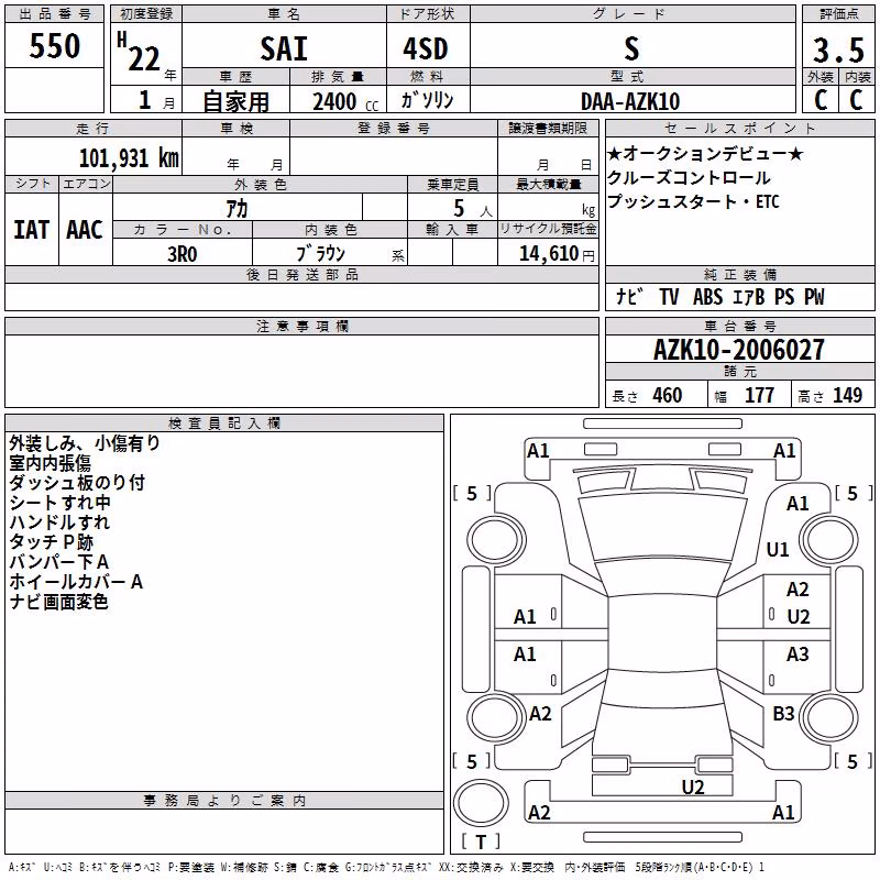 TOYOTA SAI