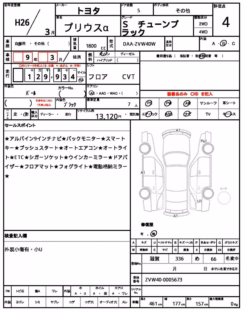 TOYOTA PRIUS ALPHA