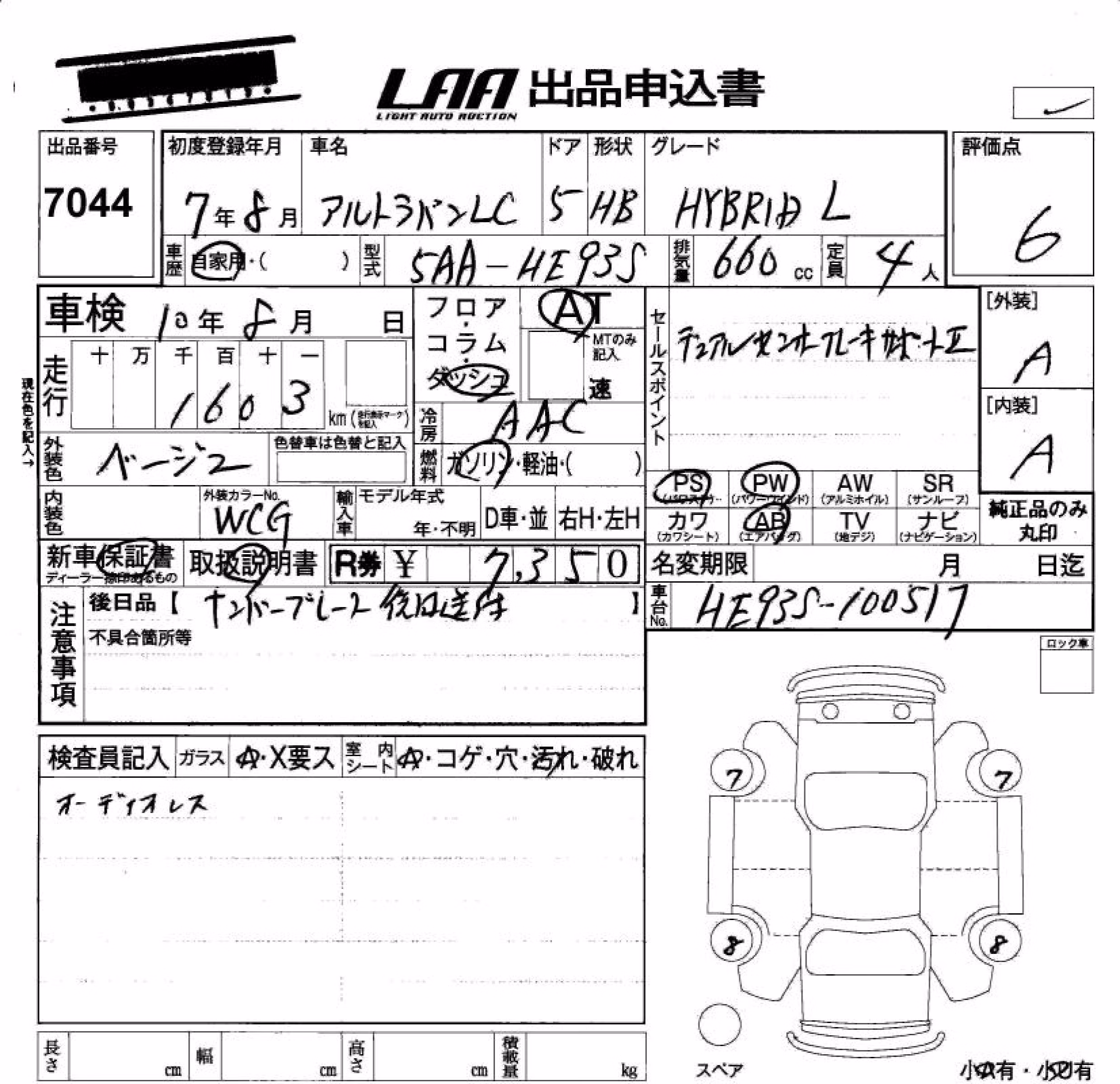 SUZUKI ALTO LAPIN