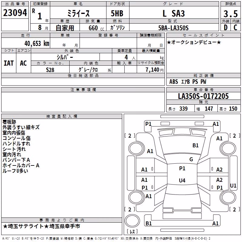 DAIHATSU MIRA E:S