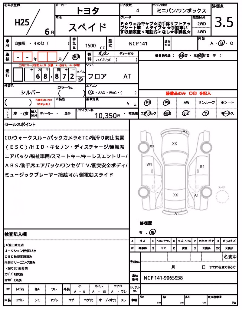TOYOTA SPADE