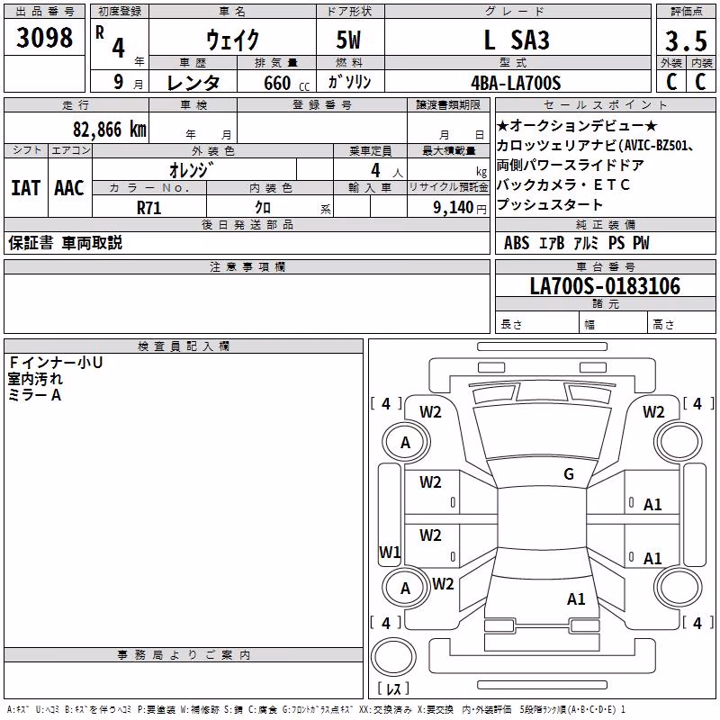 DAIHATSU WAKE