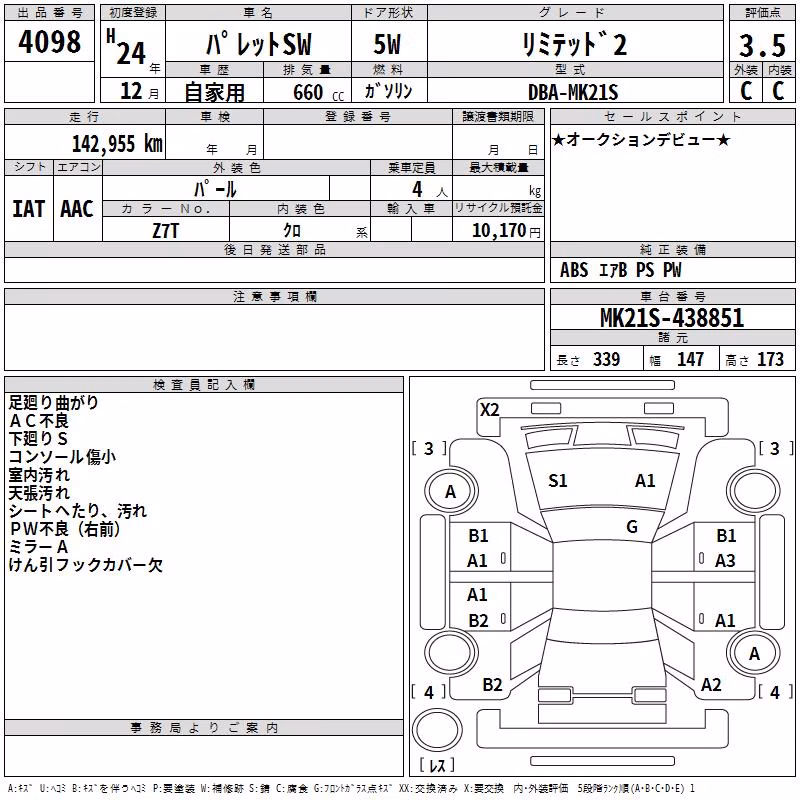 SUZUKI PALETTE