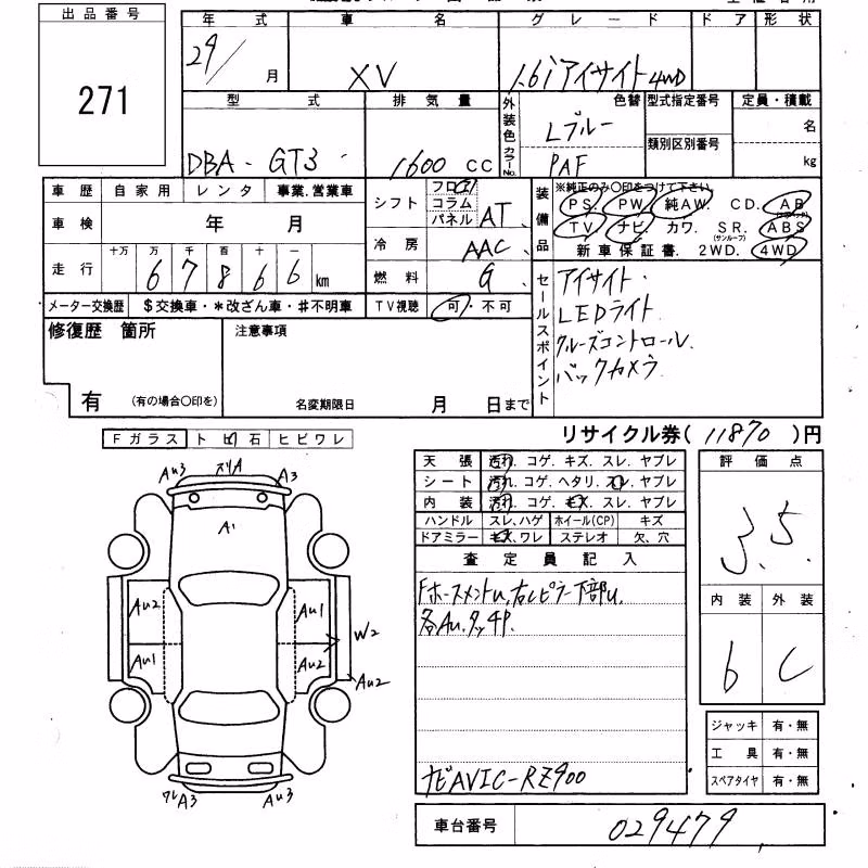 SUBARU XV
